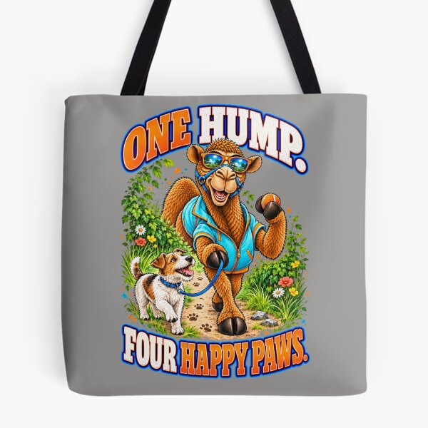 Item preview, One Hump. Four Happy Paws – Funny Lifestyle and Pets T-Shirt – Funny Camel T-Shirt Animal Graphic Camel T-Shirt designed and sold by Camel & Quirk.