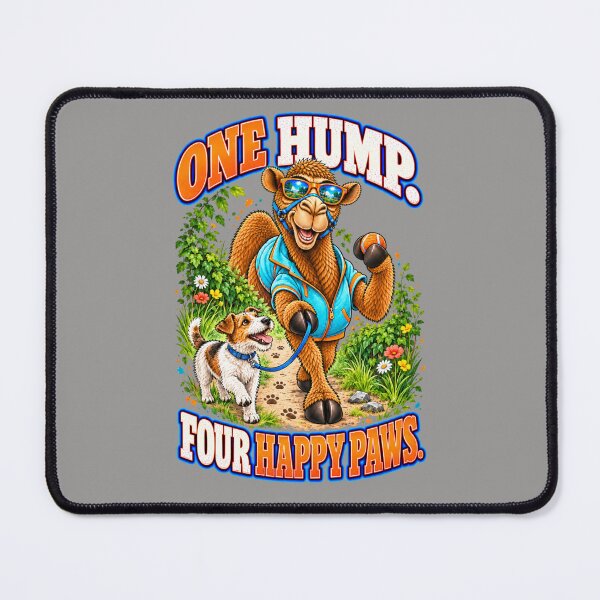 Item preview, One Hump. Four Happy Paws – Funny Lifestyle and Pets T-Shirt – Funny Camel T-Shirt Animal Graphic Camel T-Shirt designed and sold by Camel & Quirk.