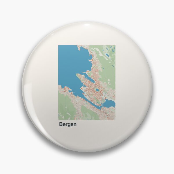 Item preview, Bergen Minimalistic Map Art designed and sold by MapsNerd.