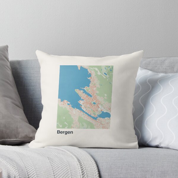 Item preview, Bergen Minimalistic Map Art designed and sold by MapsNerd.