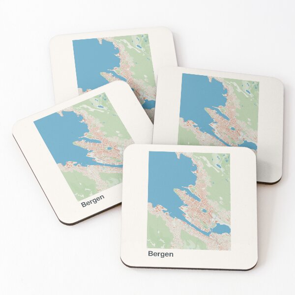 Item preview, Bergen Minimalistic Map Art designed and sold by MapsNerd.
