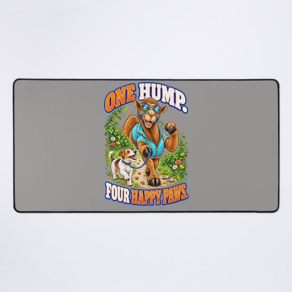 Item preview, One Hump. Four Happy Paws – Funny Lifestyle and Pets T-Shirt – Funny Camel T-Shirt Animal Graphic Camel T-Shirt designed and sold by Camel & Quirk.