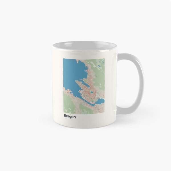 Item preview, Bergen Minimalistic Map Art designed and sold by MapsNerd.