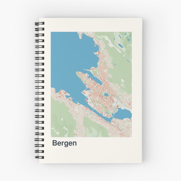 Item preview, Bergen Minimalistic Map Art designed and sold by MapsNerd.