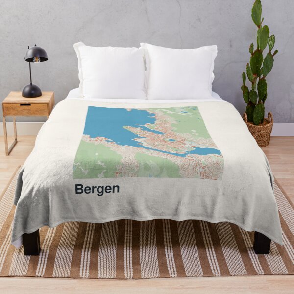 Item preview, Bergen Minimalistic Map Art designed and sold by MapsNerd.