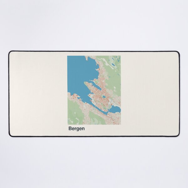 Item preview, Bergen Minimalistic Map Art designed and sold by MapsNerd.