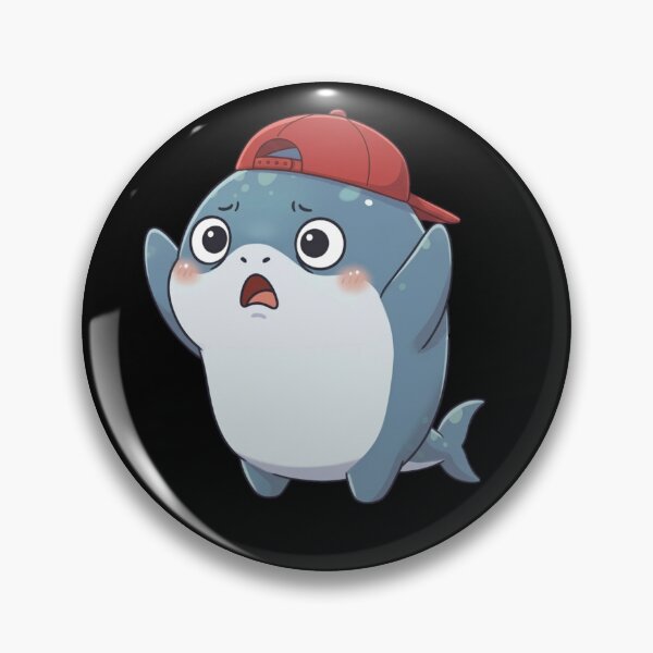 Item preview, Shocked Shark Reaction designed and sold by Nature's Chibis.