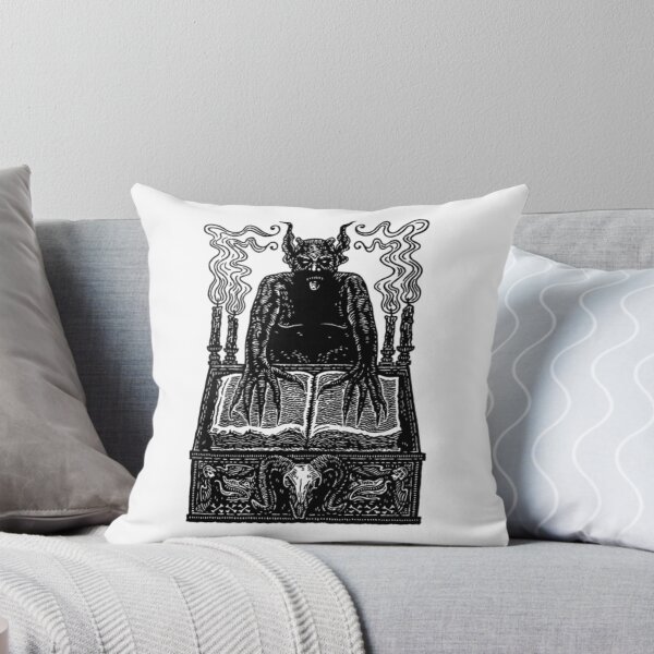 Item preview, Gothic Woodcut Demon Sorcerer Altar Book Drawing designed and sold by BertramSchutte.