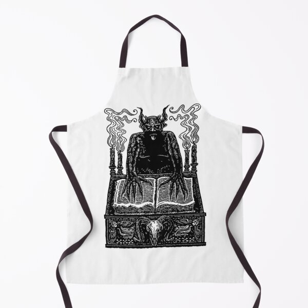 Item preview, Gothic Woodcut Demon Sorcerer Altar Book Drawing designed and sold by BertramSchutte.