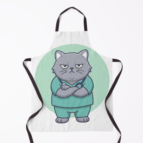 Item preview, Grumpy Chubby Cat Nurse Scrubs Funny Nurse Appreciation Gift designed and sold by mindshocker.