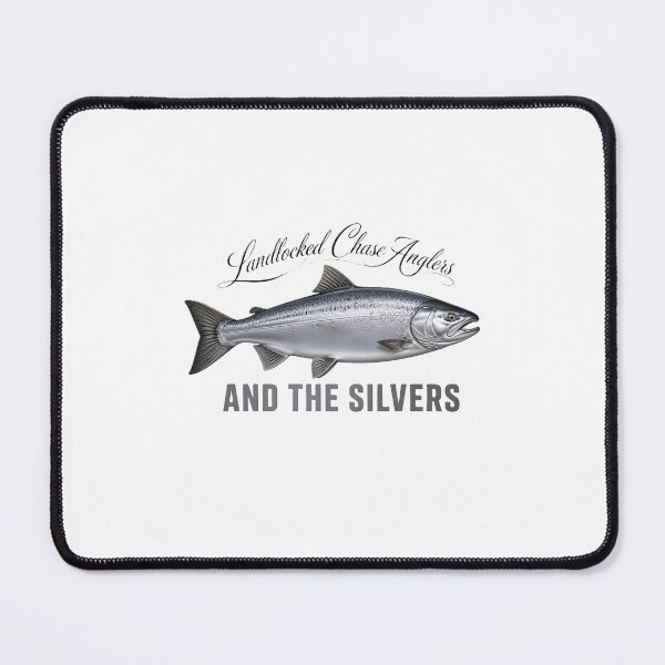 Item preview, Vintage Landlocked Chase Anglers Silver Salmon Graphic designed and sold by NobleCast .