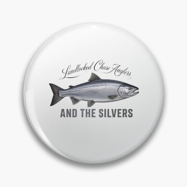 Item preview, Vintage Landlocked Chase Anglers Silver Salmon Graphic designed and sold by NobleCast .