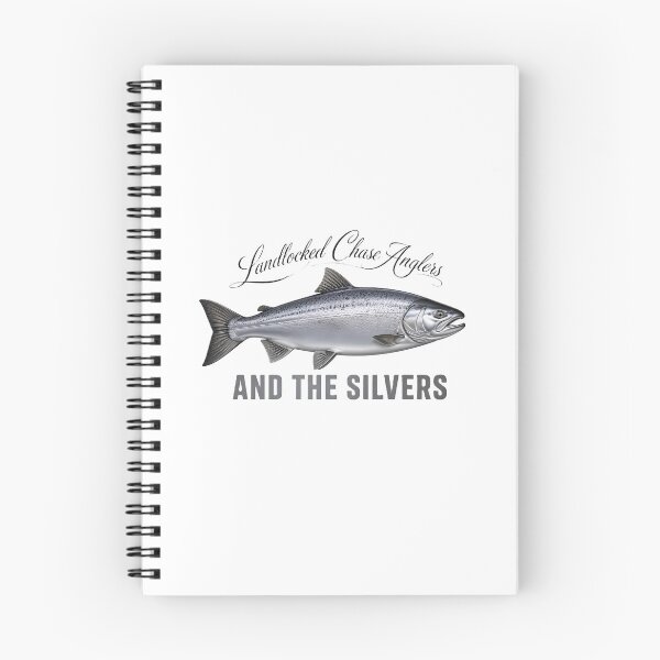 Item preview, Vintage Landlocked Chase Anglers Silver Salmon Graphic designed and sold by NobleCast .