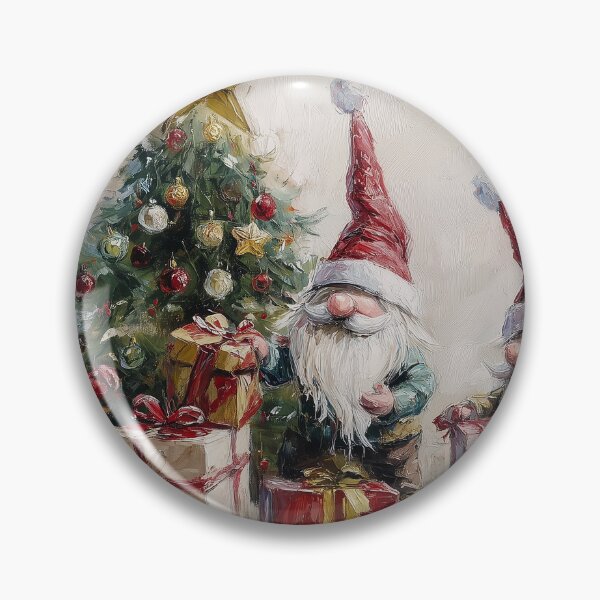 Item preview, Christmas Gnomes Tree and Presents Painting designed and sold by NatureSight.