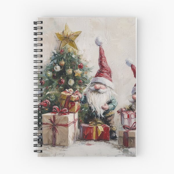 Item preview, Christmas Gnomes Tree and Presents Painting designed and sold by NatureSight.