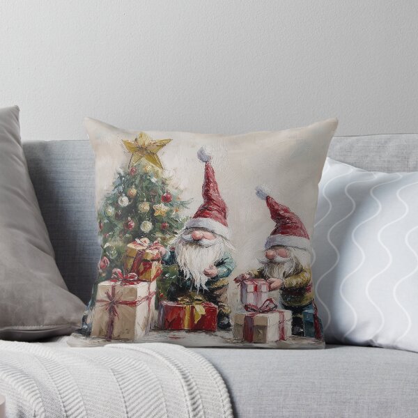 Item preview, Christmas Gnomes Tree and Presents Painting designed and sold by NatureSight.