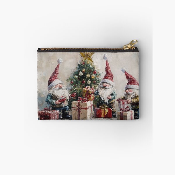 Item preview, Christmas Gnomes Tree and Presents Painting designed and sold by NatureSight.