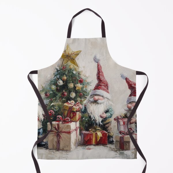 Item preview, Christmas Gnomes Tree and Presents Painting designed and sold by NatureSight.