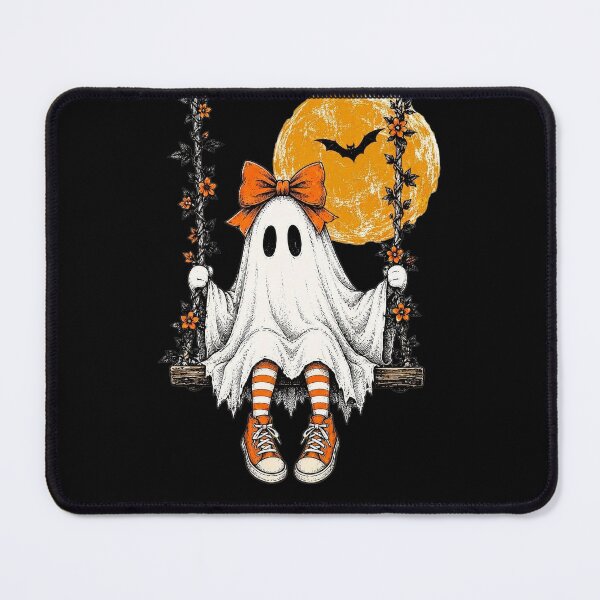 Item preview, Cute Ghost Swinging Under Moon Halloween Spooky Design designed and sold by Wilcox PhotoArt.