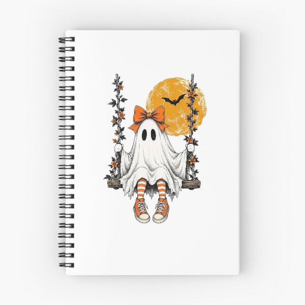 Item preview, Cute Ghost Swinging Under Moon Halloween Spooky Design designed and sold by Wilcox PhotoArt.