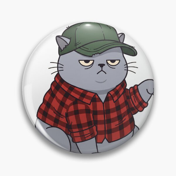Item preview, Grumpy Chubby Cat Dad Flannel Funny Father's Day Gift designed and sold by mindshocker.