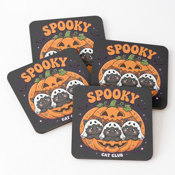 Item preview, Spooky Cat Club Halloween Ghost Cats designed and sold by Goraty2020.