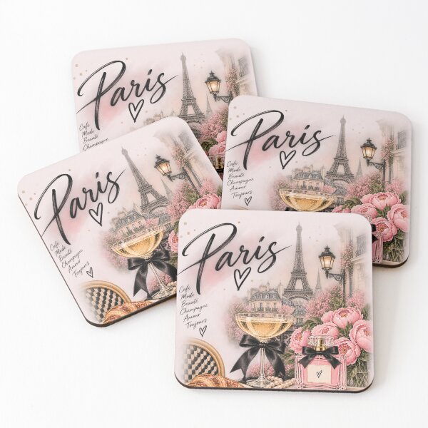 Item preview, Paris Champagne Mode Amour – French Chic Parisian Collage designed and sold by MetaModel Editions.