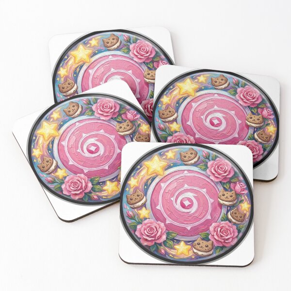 Item preview, Rose Quartz Shield Cosmic Floral Stained Glass Art designed and sold by 0Zetgest.