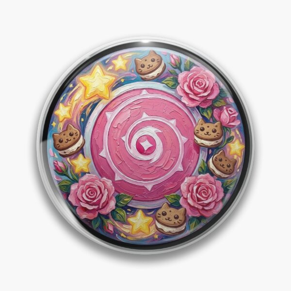 Item preview, Rose Quartz Shield Cosmic Floral Stained Glass Art designed and sold by 0Zetgest.