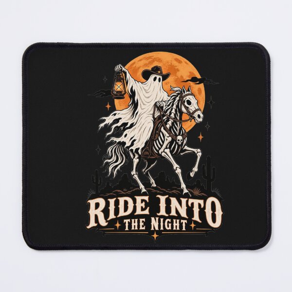 Item preview, Ghost Cowboy Riding Skeleton Horse – Ride Into the Night | Spooky Western Halloween designed and sold by Sanika arts .