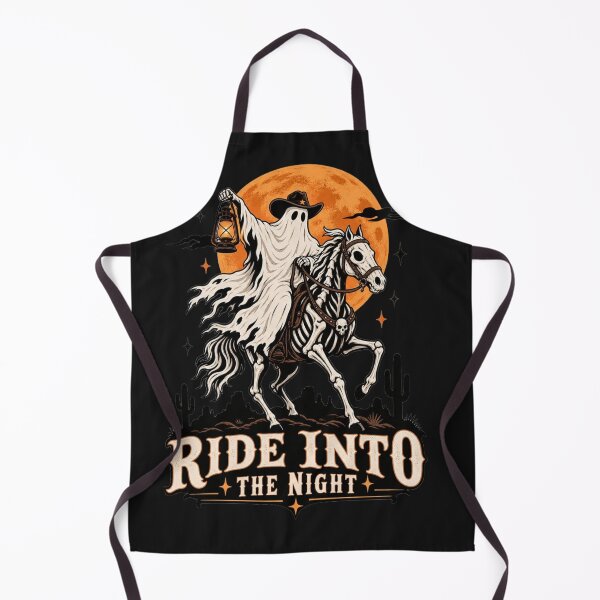 Item preview, Ghost Cowboy Riding Skeleton Horse – Ride Into the Night | Spooky Western Halloween designed and sold by Sanika arts .