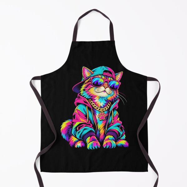 Item preview, Colorful Hip Hop Cat with Sunglasses and Snapback designed and sold by ArcaneArtistry.