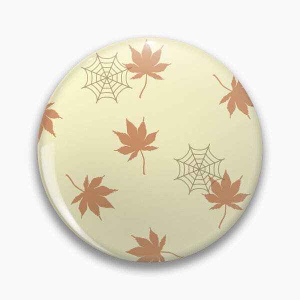 Item preview, Cozy Autumn Leaves and Delicate Spider Web Pattern designed and sold by BaraisVisuals.