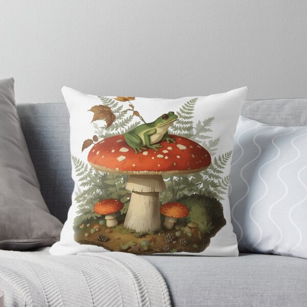 Item preview, dark cottagecore, amanita, champignon, cottagecore, botanique, goblincore, grenouille forêt, woodland, vintage, nature, forestcore, amphibien, sticker, automne designed and sold by Youram.