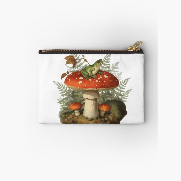 Item preview, dark cottagecore, amanita, champignon, cottagecore, botanique, goblincore, grenouille forêt, woodland, vintage, nature, forestcore, amphibien, sticker, automne designed and sold by Youram.