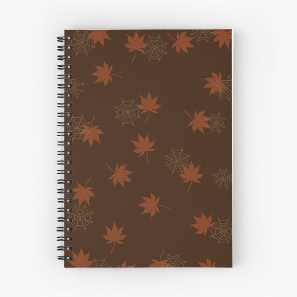 Item preview, Cozy Autumn Leaves and Delicate Spider Web Pattern designed and sold by BaraisVisuals.