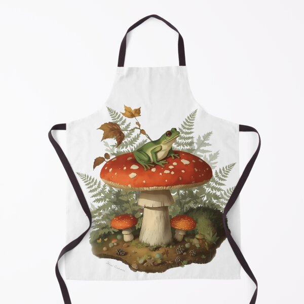 Item preview, dark cottagecore, amanita, champignon, cottagecore, botanique, goblincore, grenouille forêt, woodland, vintage, nature, forestcore, amphibien, sticker, automne designed and sold by Youram.