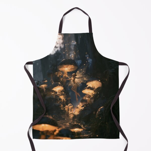 Item preview, A delicate Fairy dancing among glowing mushrooms in an enchanted woodland at twilight, Fantasy & Mythological Creatures designed and sold by CDC40.