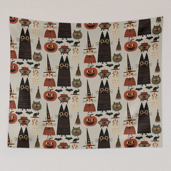 Item preview, Cute Halloween Characters with Spooky Autumn Charm designed and sold by MythicMood.