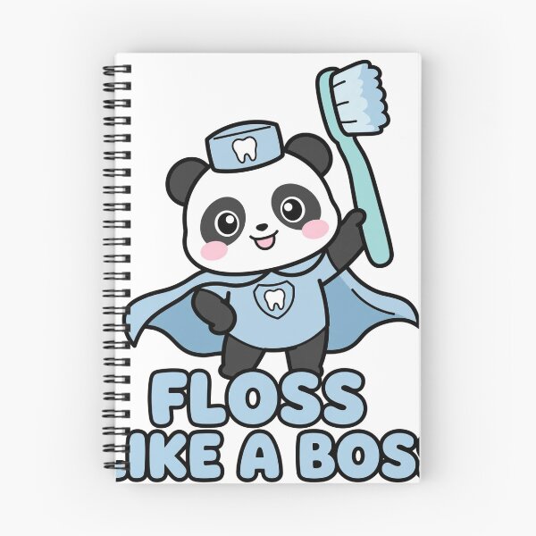 Item preview, Chewy Mandarin Panda Dentist Superhero Floss Like A Boss Sticker designed and sold by xiaoxiaochibi.