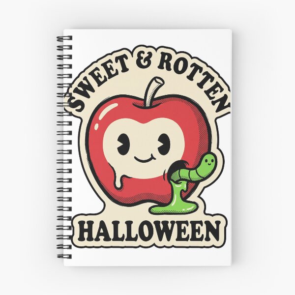 Item preview, Sweet and Rotten Kawaii Apple Halloween Graphic Tee Design designed and sold by KIDEnia.