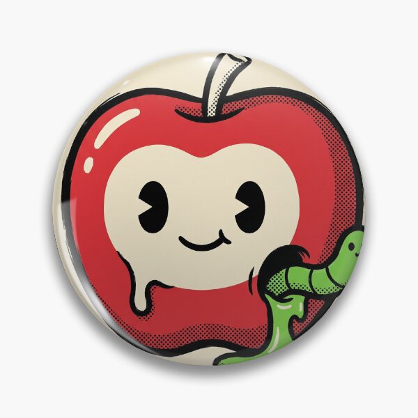 Item preview, Sweet and Rotten Kawaii Apple Halloween Graphic Tee Design designed and sold by KIDEnia.