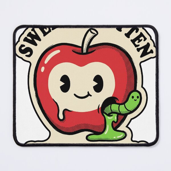 Item preview, Sweet and Rotten Kawaii Apple Halloween Graphic Tee Design designed and sold by KIDEnia.