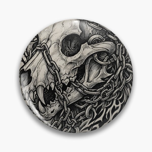 Item preview, Dark Fantasy Wolf Fursona Skull and Chains Gothic Aesthetic designed and sold by DuckOddity.