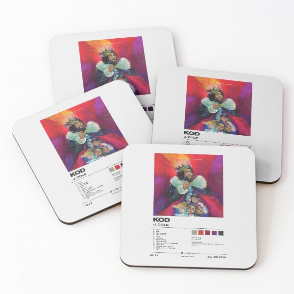 Item preview, KOD by J. Cole - Minimalist Tracklist Art designed and sold by FourthWall Prints.