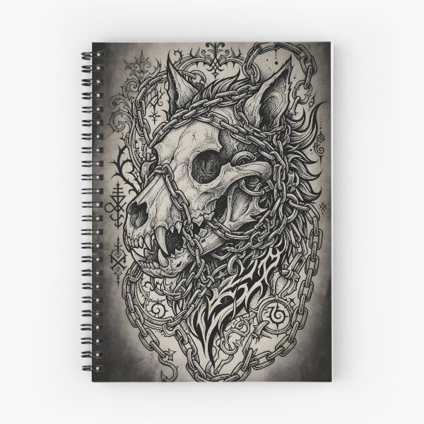 Item preview, Dark Fantasy Wolf Fursona Skull and Chains Gothic Aesthetic designed and sold by DuckOddity.