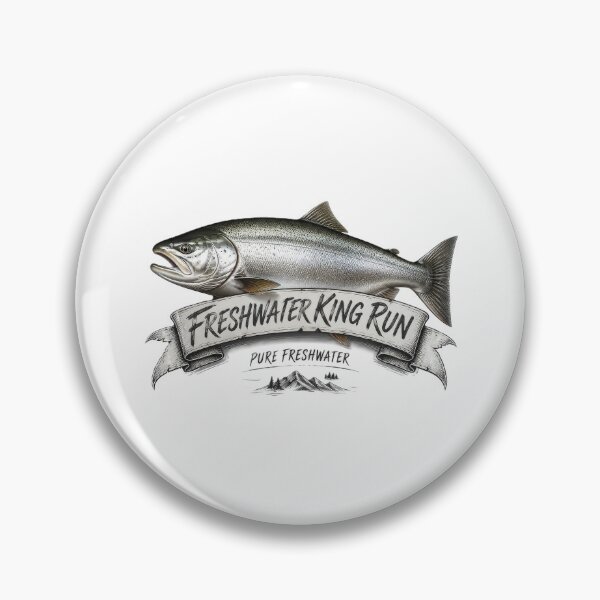 Item preview, Vintage Freshwater King Run Chinook Salmon Graphic designed and sold by NobleCast .
