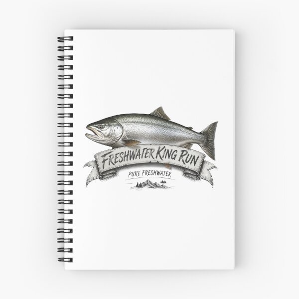 Item preview, Vintage Freshwater King Run Chinook Salmon Graphic designed and sold by NobleCast .