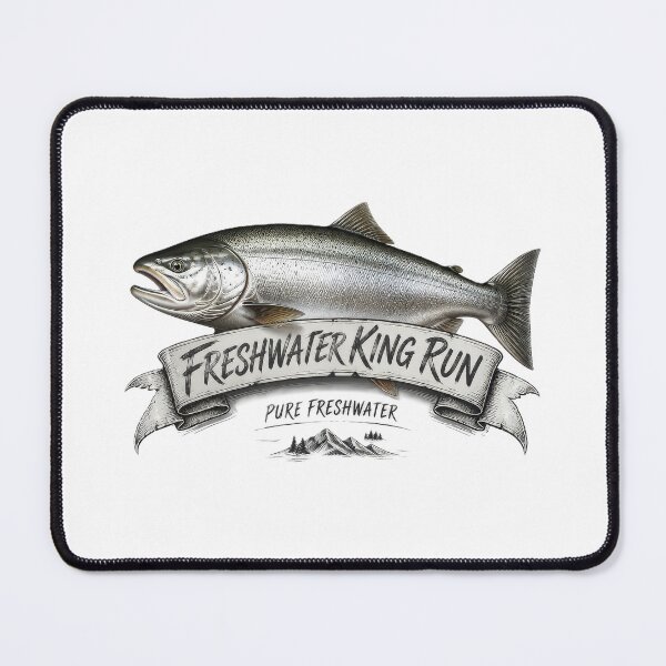 Item preview, Vintage Freshwater King Run Chinook Salmon Graphic designed and sold by NobleCast .