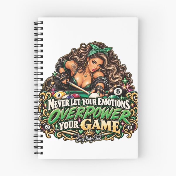 Item preview, Never let your emotions overpower your game | Women Pool Players  designed and sold by Crazyhuskychick.